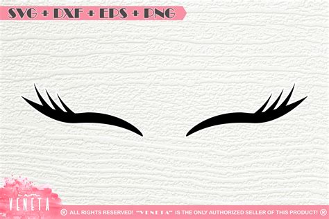 Flawless Svg Eyelashes Svg File Eyebrows Svg Dxf And Png Instant My
