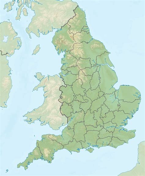 Map Of The Shires Of England Secretmuseum