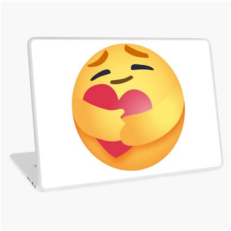 New Fb Care Emoji Hug Heart Caring Emoji Classic Stay Safe Laptop Skin For Sale By