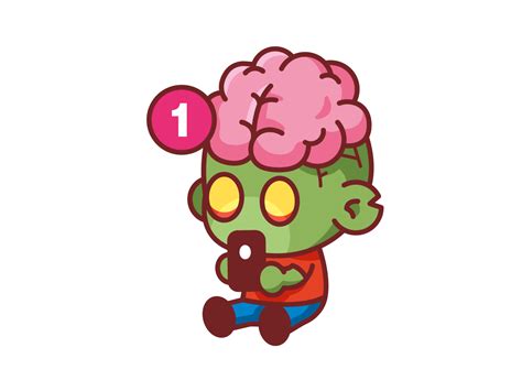 Social Addicted Zombie By Manu On Dribbble
