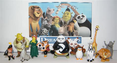 Madagascar Dreamworks Deluxe Mini Toy Figure Playset Of 12 With