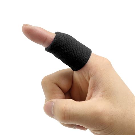10pcs Black Cotton Stretch Sport Anti Dislocation Protect Finger Sleeve Support Walmart Canada