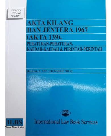 Akta kilang dan jentera 1967 (akta 139). Law Book/Buku Undang-Undang - Bukuboy Malaysia