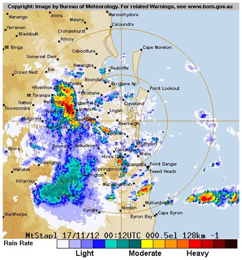 Radar over this kind of distance is done in ever increasing concentric circles. Australian, State and Local Politics: Brisbane Bureau of ...