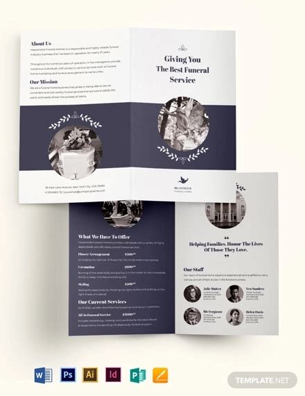 Remarkable Funeral Brochure Design 32 Examples Format