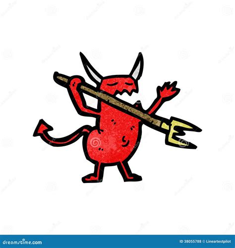 Cartoon Little Devil Stock Vector Illustration Of Cute 38055788