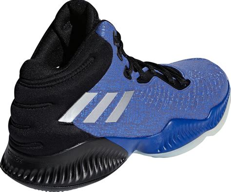 Adidas Rubber Mad Bounce 2018 Basketball Shoes In Blueblack Blue For
