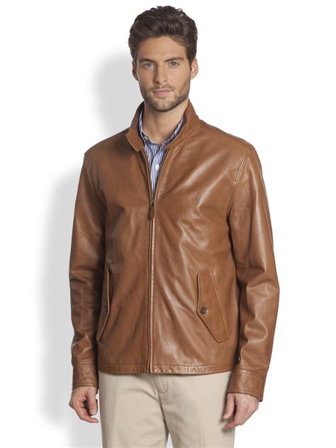 Lyst Polo Ralph Lauren Leather Barracuda Jacket In Brown For Men