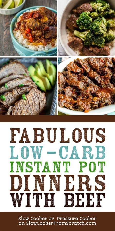 Fabulous Low Carb Instant Pot Dinners With Beef Slow Cooker Or