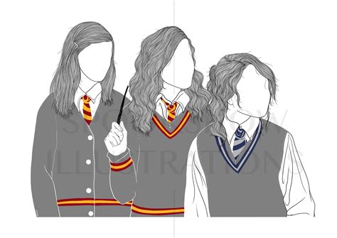Hermione Granger Luna Lovegood Ginny Weasley Harry Potter Etsy