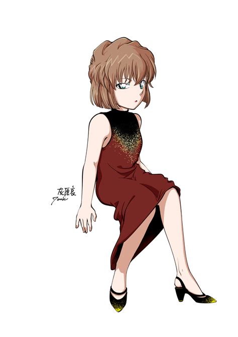 Safebooru 1girl Absurdres Bangs Black Footwear Blue Eyes Brown Hair