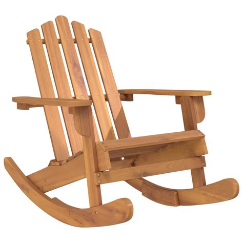 Adirondack Rocking Chair Solid Wood Acacia Low Cost Furniture Direct
