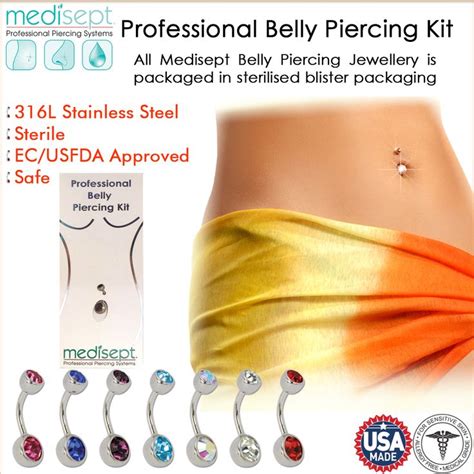 Get A Stylish And Safe Belly Piercing With Medisept®