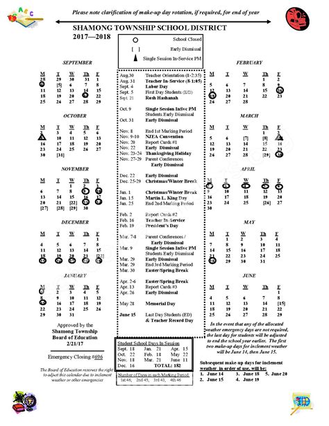 Lenape District Calendar Customize And Print
