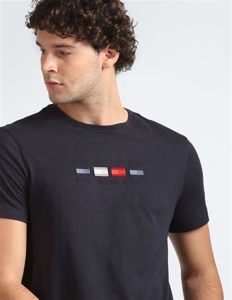 Buy Tommy Hilfiger Crew Neck Four Flag Cotton T Shirt Nnnow