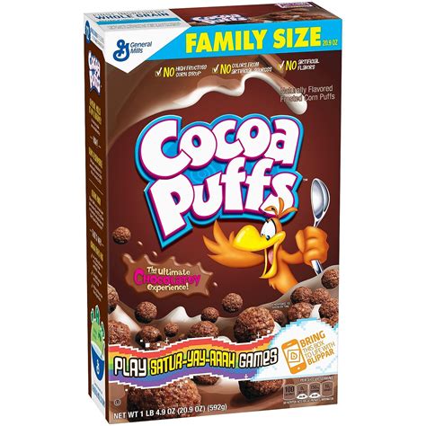 Amazon Com Cocoa Puffs 20 9 Ounce Pack Of 3 Cold Breakfast Cereals