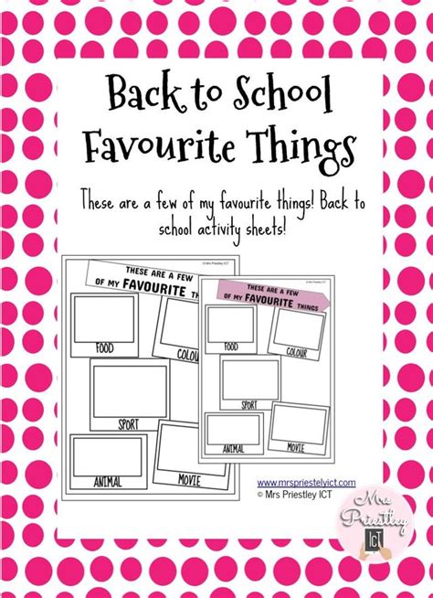 Back To School Favourite Things
