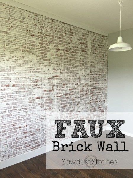 How To Faux Brick Wall