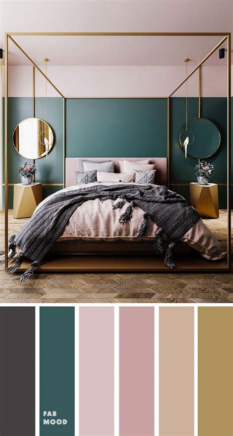 Hint Of Grey Teal And Mauve With Grey Accents Color Palette For Bedroom