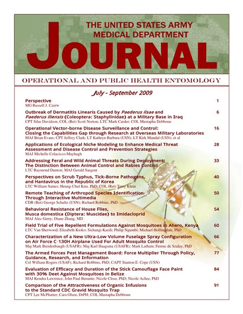 Pdf The United States Army Medical Department Journal July September