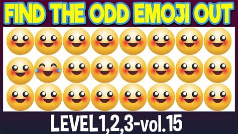 Find The Odd Emoji Out Level 123 Vol 15emoji Puzzle For Brainemoji