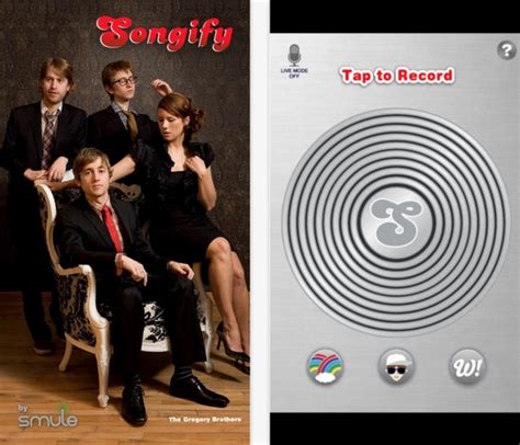 Songify (iOS/Android), Applicazione per cercare la musica con la vostra 
