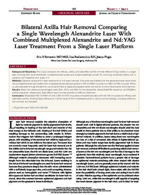 Elite Mpx White Paper Bilateral Axilla Hair Removal Comparing A