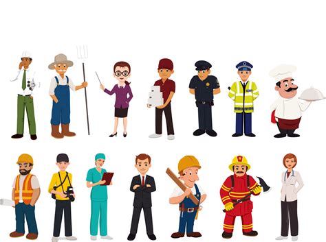 People Doing Different Jobs Illustration Stock Vector Image And Art