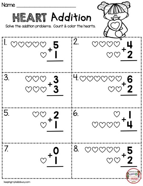 February Worksheet For Kindergarten