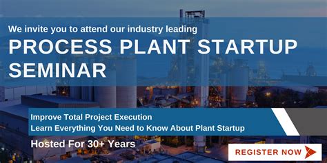 Process Plant Startup Seminar Process Technical Services Pts