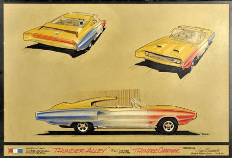 Thunder Alley Movie Concept Car Art Limited Runs