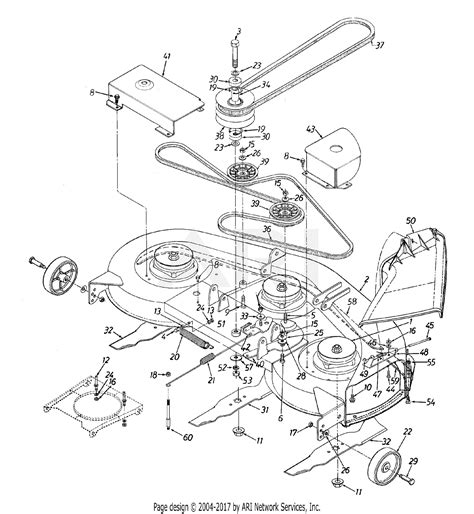 Mtd 13bk695h352 1998 Parts Diagram For Deck Assembly