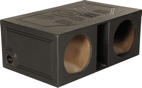 Q Power Qbomb12vl Dual 12 Inch Spl Vented Speaker Box With Durable Bed