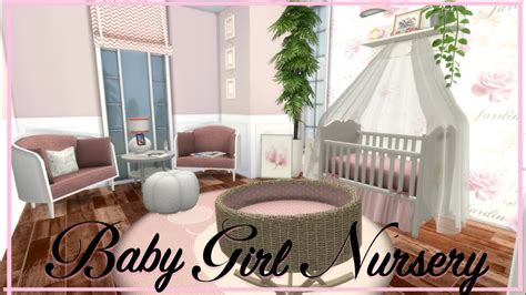 Baby Girl Nursery The Sims 4 Room Build Youtube