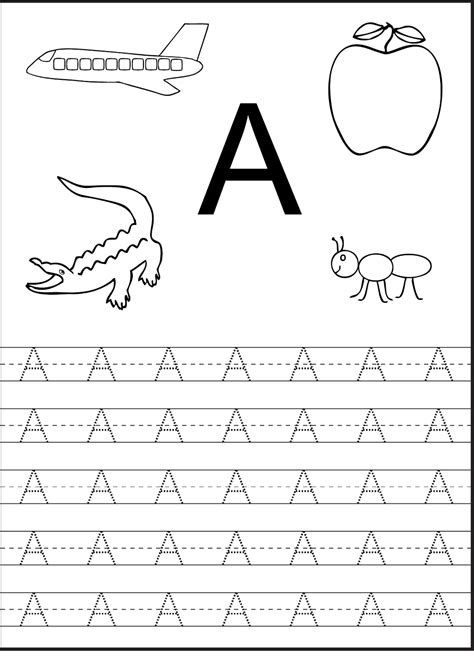 Preschool Tracing Letters Worksheets Free