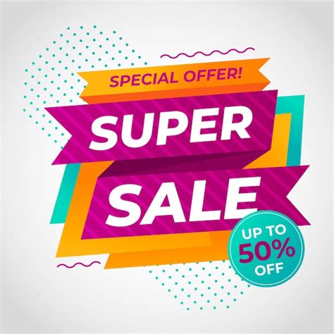 Free Vector Abstract Colorful Special Offer Banner