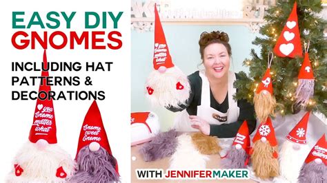 Diy Easy Gnomes With Hat Patterns And Cute Decorations Youtube