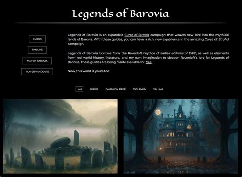 Legends Of Barovia Curse Of Strahd For Foundry V10 Rfoundryvtt