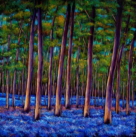 Bluebell Wood Painting By Johnathan Harris