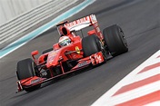 Giancarlo Fisichella driving the F60 at Yas Marina in his last Grand ...