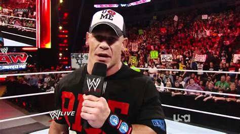 John Cena Promo On The Rock Raw 22012 Hd Youtube