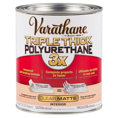 Varathane 1 Qt Matte Triple Thick Polyurethane Case Of 2 316162