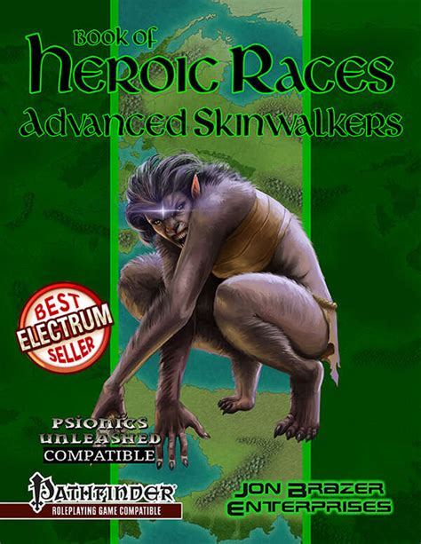 Book Of Heroic Races Advanced Skinwalkers Pfrpg Jon Brazer