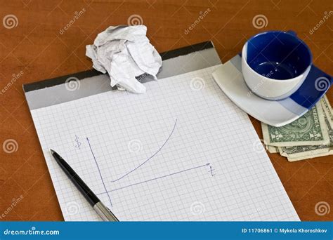 Notepad With Pen And Cup Of Coffee Stock Image Image Of Finances