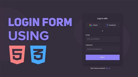 Beautiful Html Css Login Form Tutorial Login Form In Html And Css Vrogue
