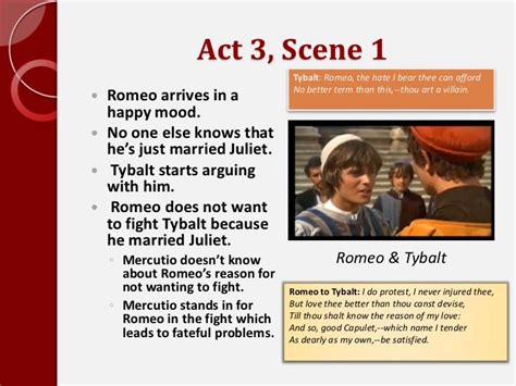 Romeo And Juliet Act 3 Summary Notes