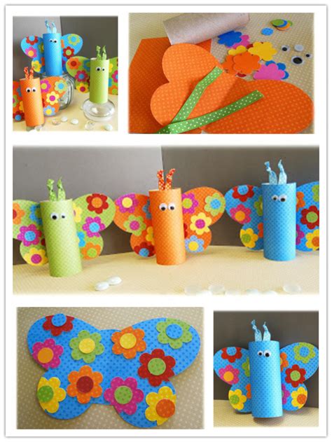 Toilet Paper Roll Crafts - Butterfly Crafts For Kids | DIY Tag | Paper roll crafts, Paper crafts ...