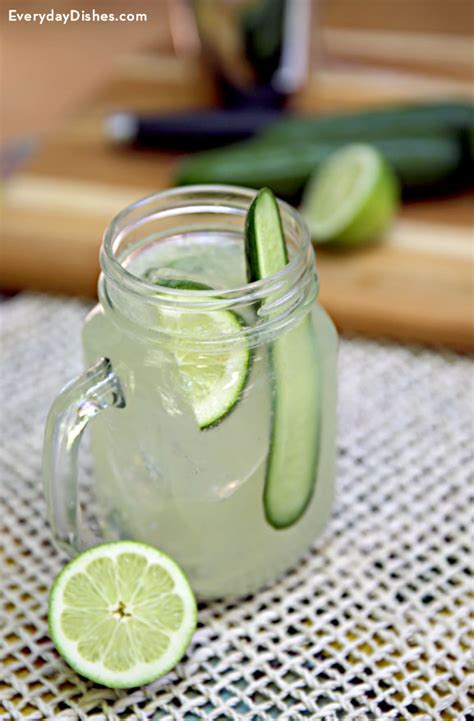 Think best drink ever and then place this one in front of it. Refreshing Cucumber Limeade Cocktail Recipe with Mint