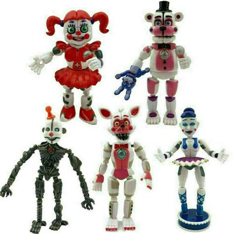 2020 Five Nights Freddys Sister Location Figures Baby Fnaf Toys 5pcs