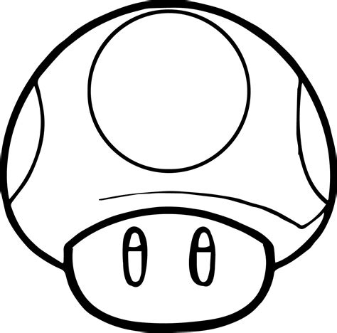 Mario Mushroom Sketch At Explore Collection Of